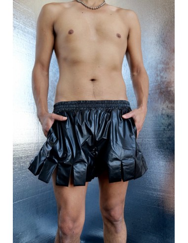 WALTER VAN BERIENDONCK SS23 THUNDER SHORTS BLACK basket pas cher