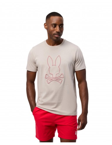 T-Shirt Psycho Bunny de couleur Huitre l'évolution des habitudes 