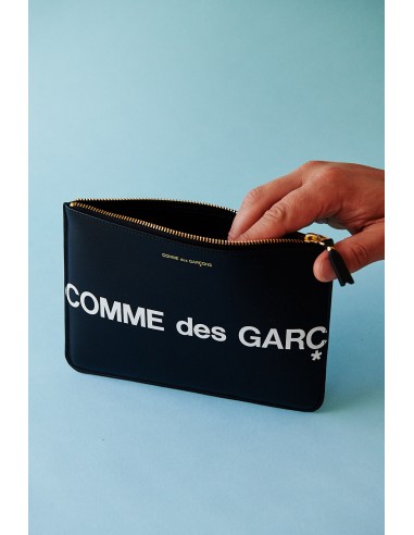 Comme des Garçons Huge Logo Zip Pouch Wallet (Black) l'évolution des habitudes 