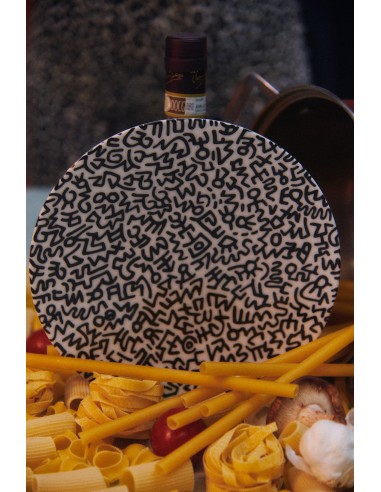 Keith Haring PORCELAIN PLATE BLACK "PATTERN COLLECTION" Faites des économies