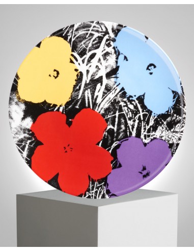 ANDY WARHOL PORCELAIN PLATE - FLOWERS - Purple acheter