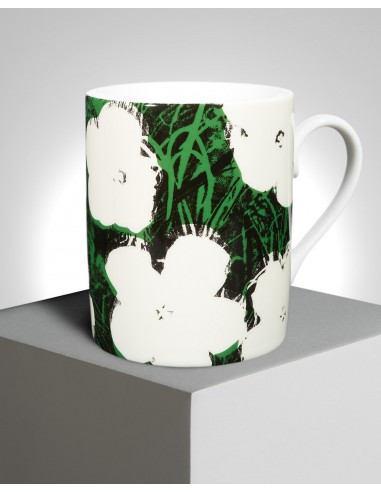 Andy Warhol "White Flowers" PORCELAIN MUG shop