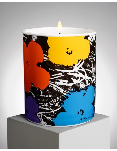 Andy Warhol Violet / Blue / Orange / Yellow Flower Candle Voir les baskets