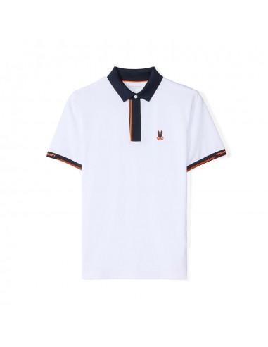 Polo Psycho Bunny de couleur Blanc store