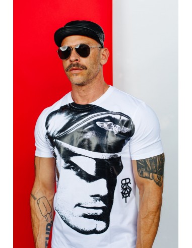 TOM OF FINLAND x WE ARE SPASTOR BIKER HEAD TEE - WHITE prix pour 